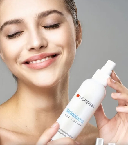 Imagen 2 de 2 de Locion Facial Super Hidratante Lidherma Skinbioma Reparador Tipo De Piel Mixta