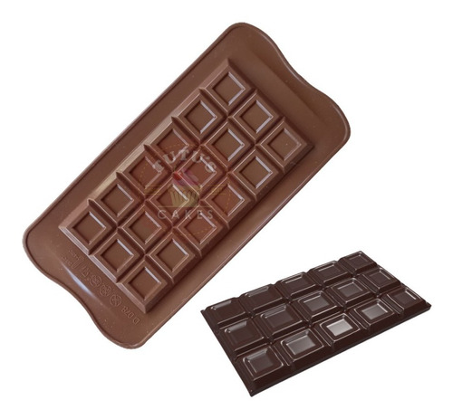 Molde De Silicona Tableta Barra De Chocolate Repostería  