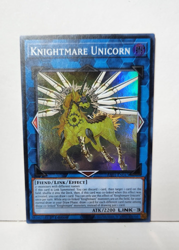 Knightmare Unicorn Super Rare Ra01 Yugioh!