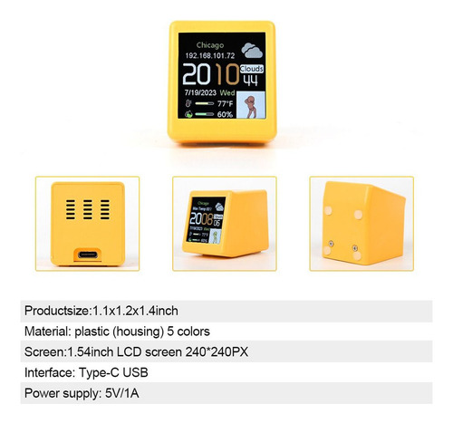 Reloj Inteligente Con Carga Usb, Minirelojes De Escritorio,