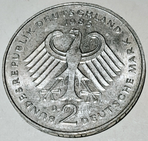 Moneda Alemania 2 Mark Deuschesland 1969