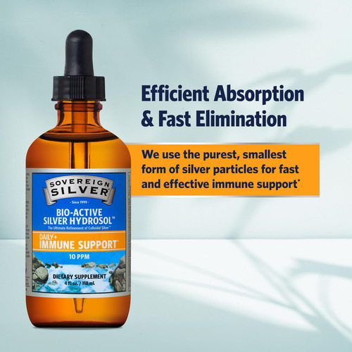 Sovereign Silver Immune Support - Plata Coloidal Mineral S