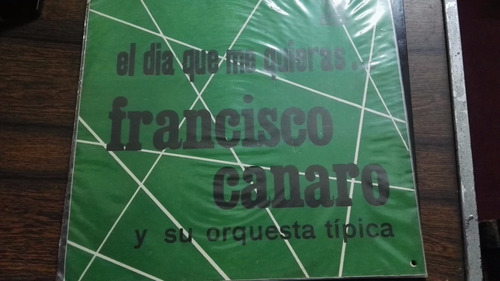 Disco Vinilo Lp Francisco Canaro Y Su Orquesta Tipica