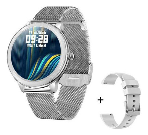 Smartwatch V33 Llamadas Cardio Spo2 Deportes + Malla Extra Gris