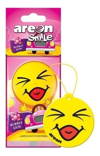 Aromatizante Automotivo Areon Smile Bubble Gum O Melhor