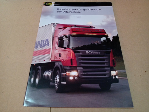 Catálogo Folder Scania Alta Potência C/8 Pg Medida 30x21 Cm