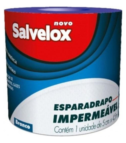 Esparadrapo Impermeavel 5.0cm X 4.5m Salvelox