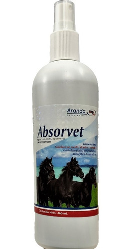 Spray Anti-inflamatorio Para Caballo Absorvet 460 Ml Aranda