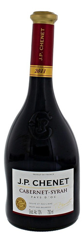 Vinho Francês Tinto Cabernet Sauvignon E Syrah Jp Chenet 750ml