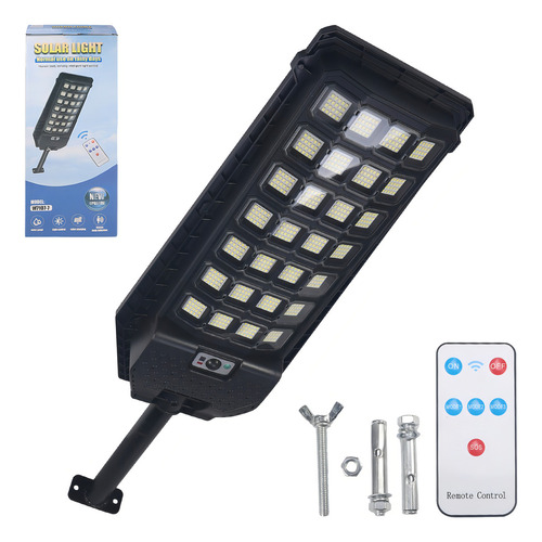 Lámpara Solar 560led 900w Exterior Suburbana Alumbrado
