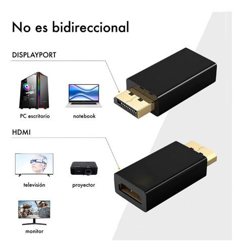 Adaptador Displayport A Hdmi 4k 3d Full Hd
