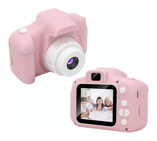 Cámara De Fotografía Digital Para Niños X2, Rosa