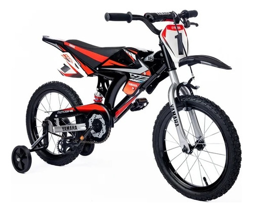 Bicicleta Moto Yamaha 16 In Para Niños 4-8 Años Xchwsc