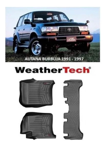 Alfombra Weathertech Tipo Bandeja Toyota Autana 91-07 Psn
