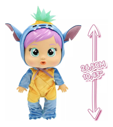 Muñeca Cry Babies Loving Care Disney 26cm Stitch