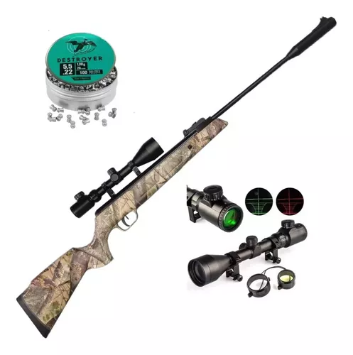 comprar Chumbera Nitro Pistón 5.5mm + Mira Telescópica + Chumbos