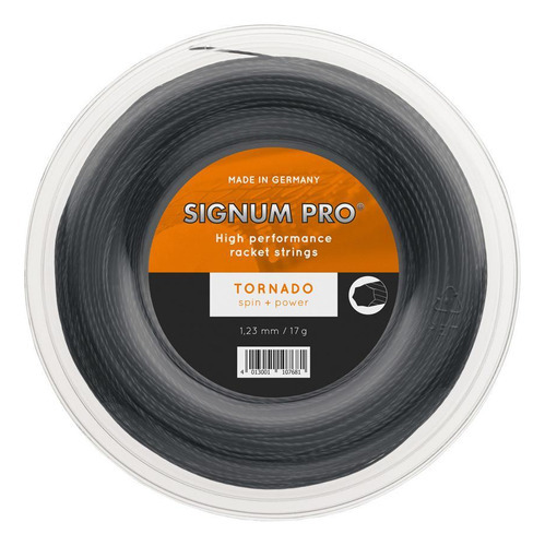 Corda Signum Pro Tornado 1.23mm Preta - Rolo Com 200 Metros