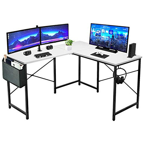  L Shaped Desk Rustic Corner Computer L-shaped Table Fo...
