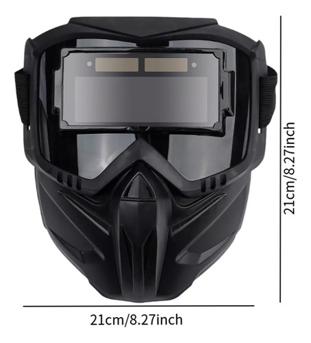Capacete De Soldagem Profissional Com Óculos Destacáveis Par