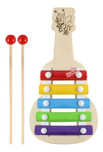 Xilofono Guitarra Juguete Madera Infantil Didactico 2d8 