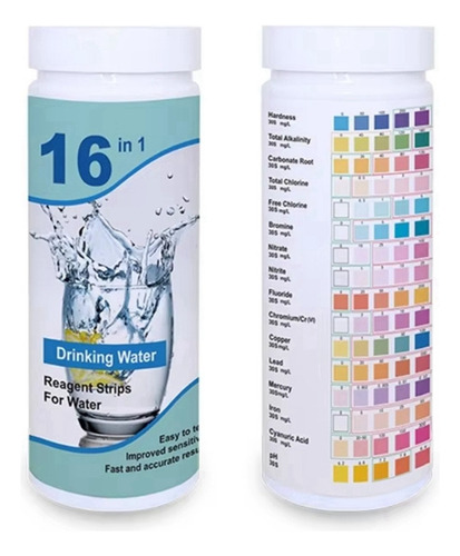 Kit De Prueba De Agua Potable 16 En 1, Kit De Prueba De