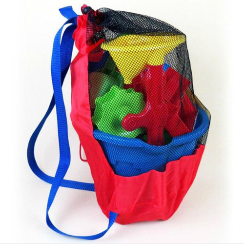 Bolsa De Playa De Malla For 2 Niños, Organizador De