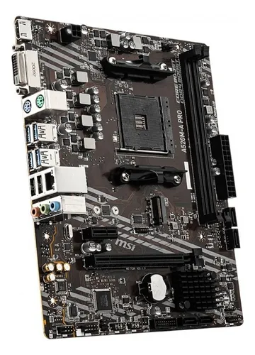 Placa Msi A520m a Pro Amd Ryzen 4000 g Series Y 3era Generac