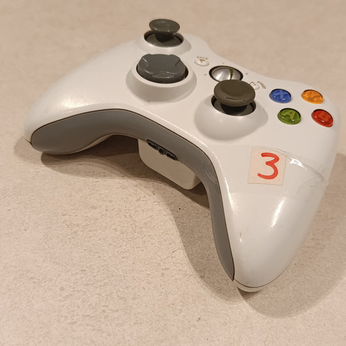 Joy Xbox 360 Original Blanco Microsoft Xbox 360 Blanco (Usado)