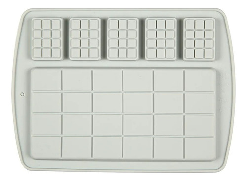 Molde Silicona Tableta De Chocolate Jabon Vela Beige