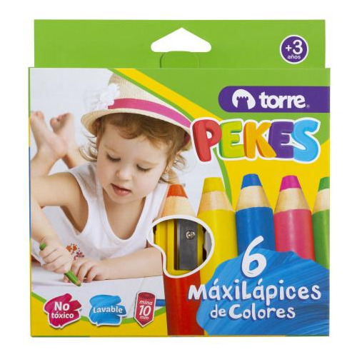 Torre De Pekes, Lápiz De Colores De 6