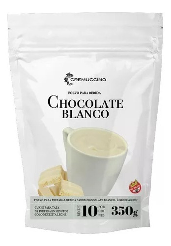 Chocolate Blanco Caliente Espeso Polvo 350gr Cremuccino Cafe