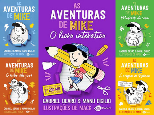 As Aventuras De Mike Do 1 Ao 4 + O Livro Interativo