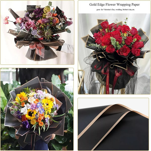 2024 20 Hojas Papel Coreano For Ramos Bouquet Floral