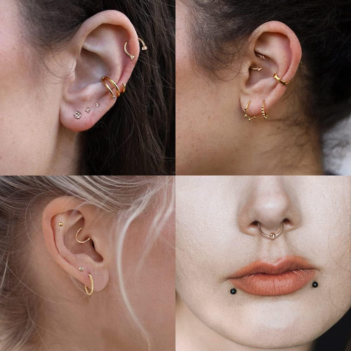 12pcs Aro De Clicker De Septum De 16g, Aro De Septum De...