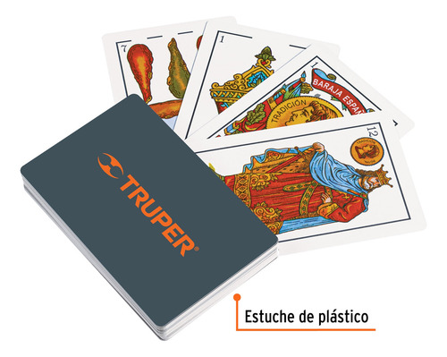 Juegos De Mesa, Domino + Dados + Baraja Española, Truper