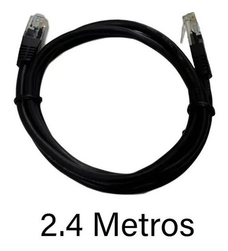 Imagen 2 de 5 de Patchcord Utp Glc 2.4 Mts Cat 5e 100 Mbps Cable De Red Rj45