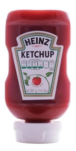 Salsa Cátsup Tomate Ketchup Heinz Botella De 397 Gr Regular