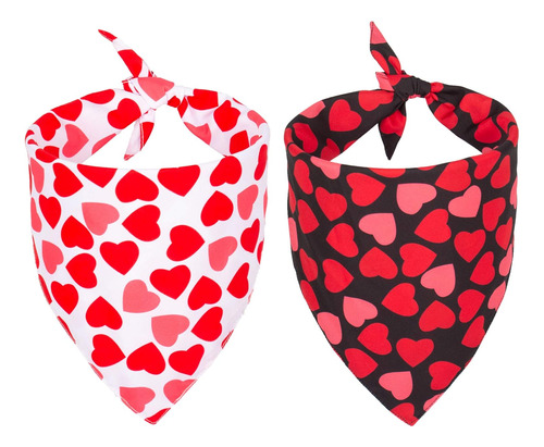 Bandana De San Valentín Para Perro, Reversible, Triangular, 