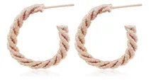 Comprar Aros Plata Esterlina 925 Argollas Rose Revestido En Oro 18kt