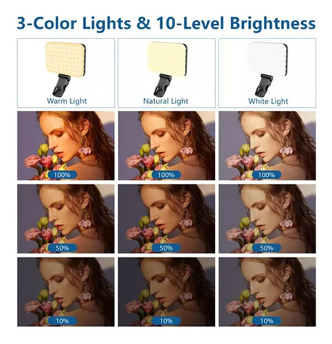 I Lámpara Led Para Videoconferencia Neewer/para Smartphone