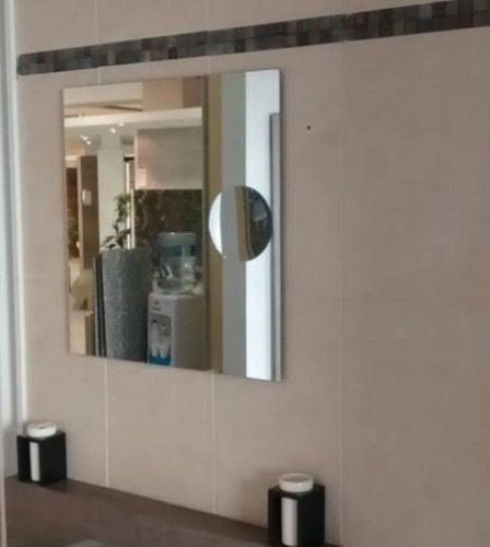 Imagen 5 de 10 de Espejo Baño Cuadrado Reflejar Zoom Aumento 60x60 Pulido 60