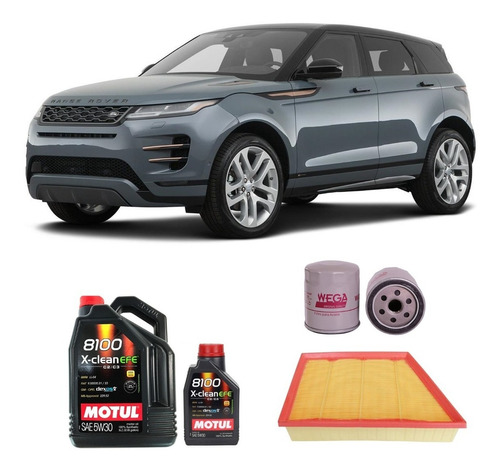 Kit De Filtros Land Rover Evoque 2.0 T Y Motul Xclean 5w30