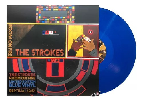 Vinilo The Strokes Room On Fire Blue Vinyl Limited Edition.
