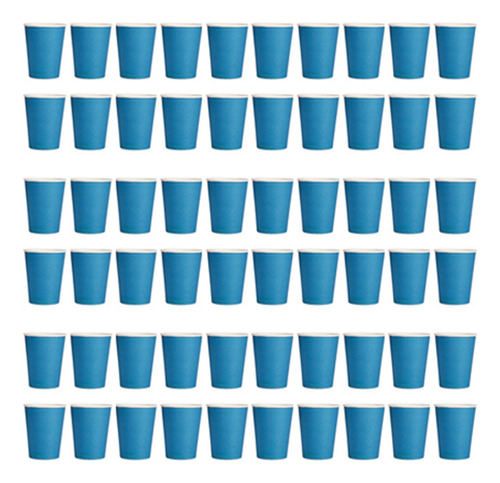 60 Vasos De Papel (9 Oz), Lengüeta Lisa De Colores Lisos Par