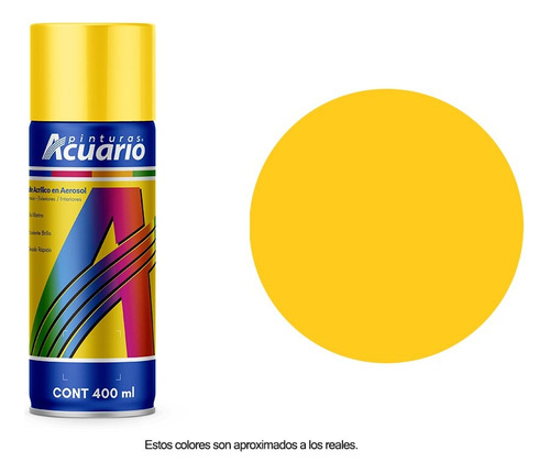 Acuario Aa76105 pintura aerosol 400ml amarillo caterpilla