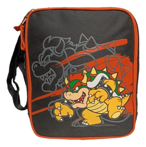 Lonchera Escolar Bowser Mario Bros Vs3494 Color Negro