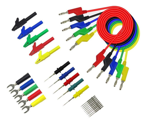 Multimetro Pb In Banana Plug Test Lead Kit Para Cable Clip