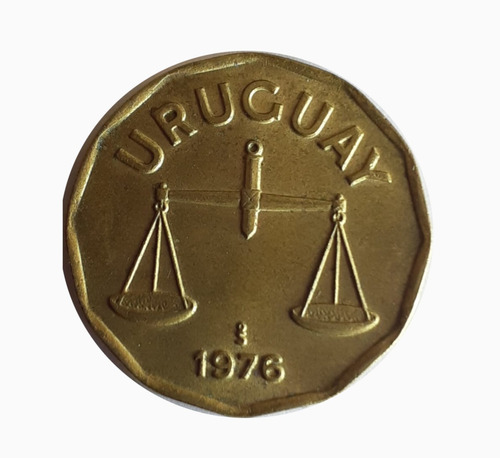 Moneda Uruguay 1976 50 Centésimos 