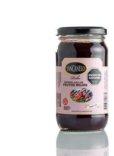 Mermelada De Frutos Rojos Yancanelo 420gr X 2u Sin Tacc