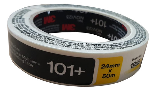 Cinta De Enmascarar Multiuso 3m 24mm X 50 Metros Modelo 101
